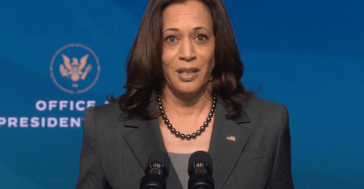 Kamala Harris mocked as she appears to slip into French accent during Paris trip