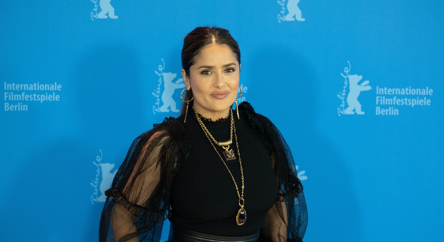 Salma Hayek debuts giant tattoo on her breast, sending the Internet into meltdown