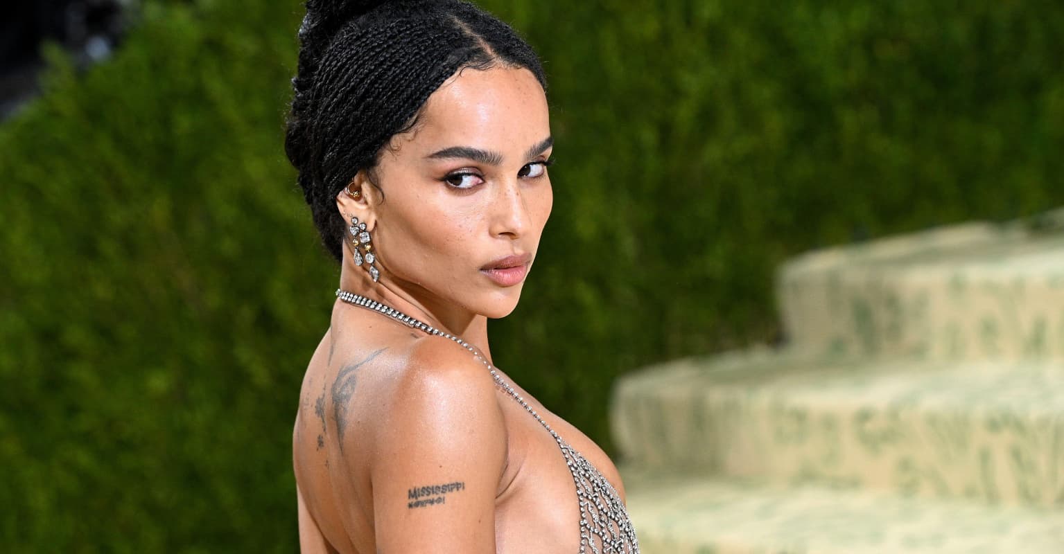 Zoë Kravitz shuts down critic who asked: 'Why does she feel the need to wear a dress like this?'