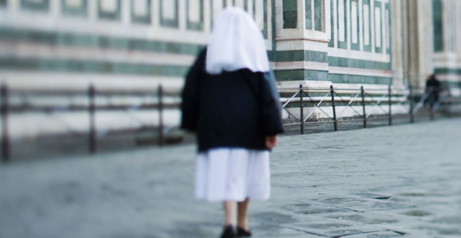 Nun pulls apart two women kissing in street and blames 'the devil', bizarre video shows